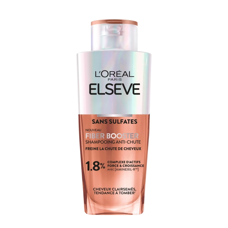 Elseve Fiber Booster Shampooing Sans Sulfates – Anti-Chute – avec Aminexil‑R™ – 200 ml