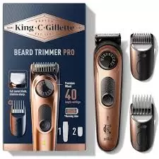 King C. Gillette Beard Trimmer PRO – Tondeuse à Barbe sans Fil avec 40 Longueurs Réglables