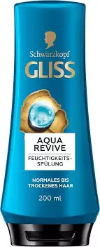 Après‑Shampooing Gliss Aqua Revive – Hydratation & Brillance – 200 ml