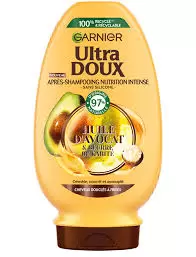 Après‑shampooing Garnier Ultra Doux – Pure Huile d’Avocat & Beurre de Karité – Nutrition Intense – 250 ml