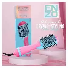 Brosse Soufflante ENZO One Step Keratin 1000W – Modèle EN‑4118X (Barbie Rose)