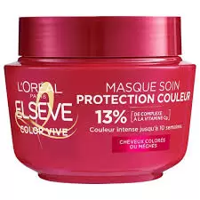 L'Oréal Elseve Color-Vive Masque Rouge - Protection & Brillance pour Cheveux Colorés