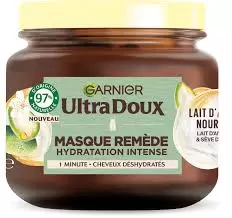 Garnier Ultra Doux Masque Hair Remedy Hydratant Lait d'Amande - Nourrissant & Réparateur