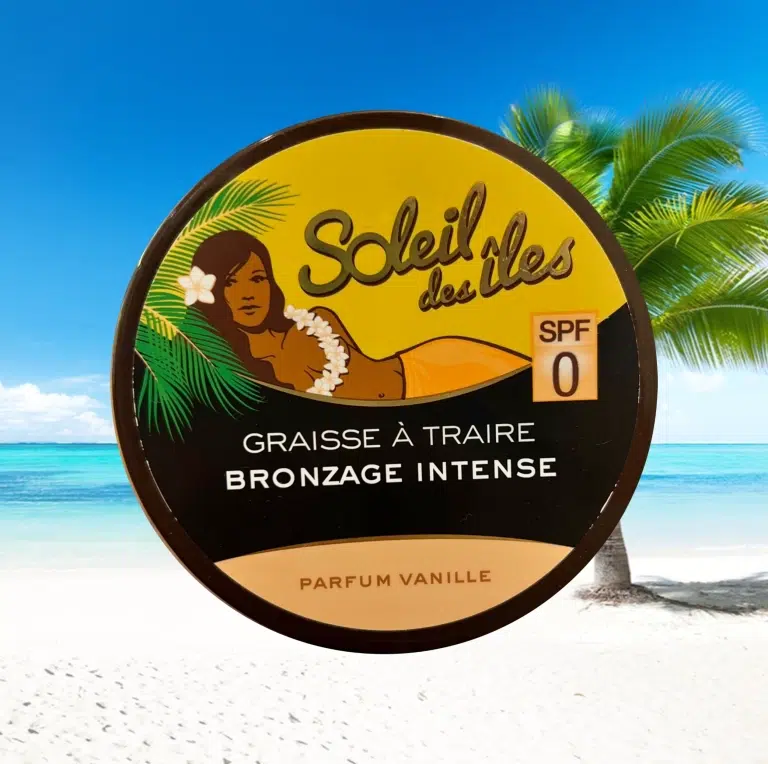 Soleil des Îles – Graisse à Traire Bronzage Intense Parfum Vanille (150 ml)