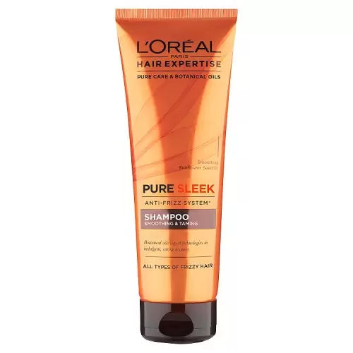 Shampooing L’Oréal Paris Hair Expertise Pure Sleek – Lissant & Discipline – Anti‑Frisottis – 250 ml