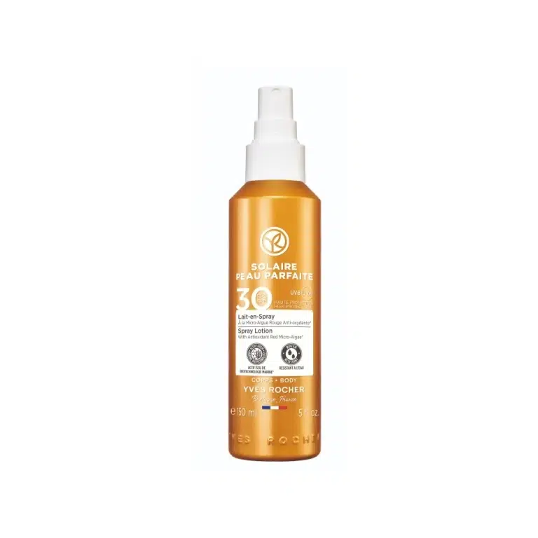 🧴 Yves Rocher – Lait en Spray Solaire SPF 30 "Peau Parfaite" – 150 ml