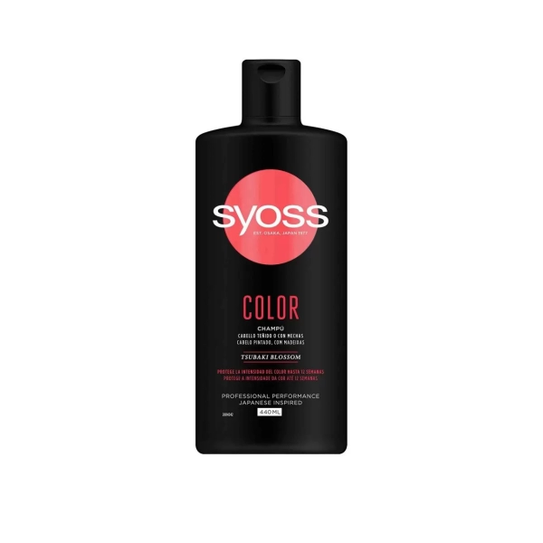 Shampooing Syoss Color Tsubaki Blossom – Protection et Brillance Couleur – 440 ml