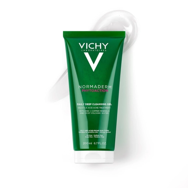 Gel Nettoyant Purifiant Vichy Normaderm Phytosolution – Peaux Grasses & Acnéiques